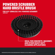 Craftsman hard bristle powered scrubber brush CMCPSHB for V20 cordless 2-in-1 scrubber, ideal for heavy duty cleaning.